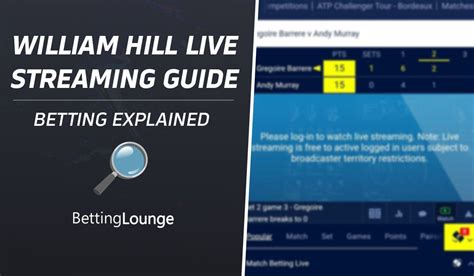 william hill live streaming.